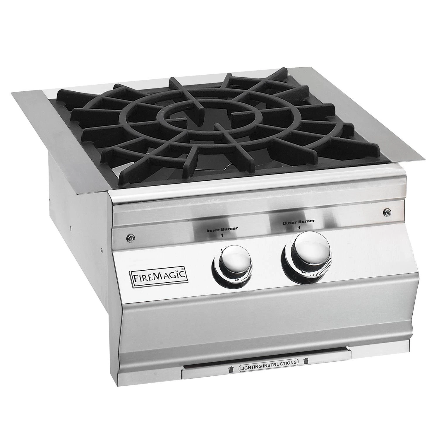 Fire Magic Aurora Built-In Power Burner With Porcelain Cast Grids 3 Fire Magic Aurora Built-In Power Burner With Porcelain Cast Grids
