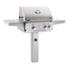 American Outdoor Grill 24 Inch Gas Grill On In-Ground Post 1 American Outdoor Grill 24 Inch Gas Grill On In-Ground Post -Weber Store 24ngl l series in ground post mount grill a 03 20