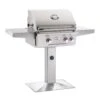 American Outdoor Grill T-Series 24 Inch Gas Grill On Pedestal -Weber Store 24npt t series patio post mount grill a 03 20