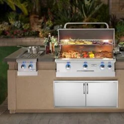 American Outdoor Grill Built-In Double Side Burner -Weber Store 3282l ls a 03 20 1