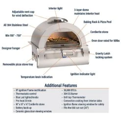 Fire Magic Stainless Steel Built-In Gas Pizza Oven, 30-Inch -Weber Store 5600 d 06 22