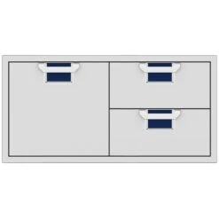 Aspire By Hestan AESDR42 Double Drawer And Storage Door Combo, 42-Inches -Weber Store aesdr42 db a 02 22