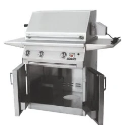 Solaire AGBQ-36 36-Inch Deluxe Freestanding Grill On 2-Door Cart With Rotisserie -Weber Store agbq 30 ped e 02 20