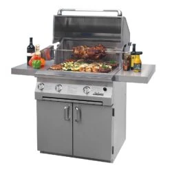 Solaire AGBQ-36 36-Inch Deluxe Freestanding Grill On 2-Door Cart With Rotisserie -Weber Store agbq 30 ped g 02 20