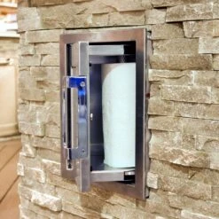 Hestan AGPTD16 Paper Towel Dispenser, 16-Inches -Weber Store agptd16 side view