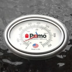 Primo CJRC Junior Oval Ceramic Charcoal All-In-One Kamado Grill Head On Wheeled Cradle 12 Primo CJRC Junior Oval Ceramic Charcoal All-In-One Kamado Grill Head On Wheeled Cradle -Weber Store aio thermometer 01 20