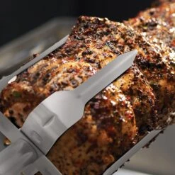 Broil King 50500 Stainless Steel Mega Rotisserie Forks -Weber Store bk 50500 ls a 06 20