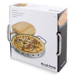 Broil King 69816 Stainless Steel Imperial Pizza Stone Grill Set -Weber Store bk 69816 e 06 20