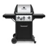 Broil King MON-340 Monarch 340 3-Burner Grill On 2-Wheel Cart With Side Burner, 22-Inches -Weber Store bk monarch340 a 06 20
