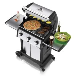 Broil King SIG-320 Signet 320 3-Burner Grill On 2-Wheel Cart, 25.5-Inches -Weber Store bk signet320 c 06 20