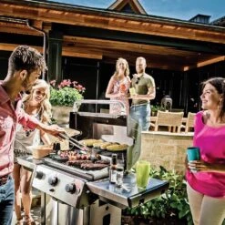 Broil King SIG-320 Signet 320 3-Burner Grill On 2-Wheel Cart, 25.5-Inches -Weber Store bk signet320 ls d 06 20