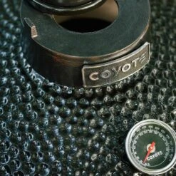 Coyote Ceramic Asado Smoker With Wheeled Stand & Side Shelves (C1CHCS-FS) -Weber Store c1chcs fs e 07 21