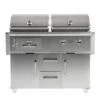 Coyote Stainless Steel Freestanding Gas & Charcoal Combo Grill, 50-Inch (C1HY50-CT) -Weber Store c1hy50 ct a 07 21