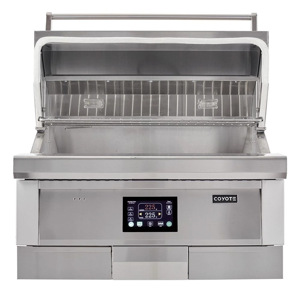 Coyote Stainless Steel Built-In Pellet Grill, 36-Inch (C1P36) 4 Coyote Stainless Steel Built-In Pellet Grill, 36-Inch (C1P36) - Image 2