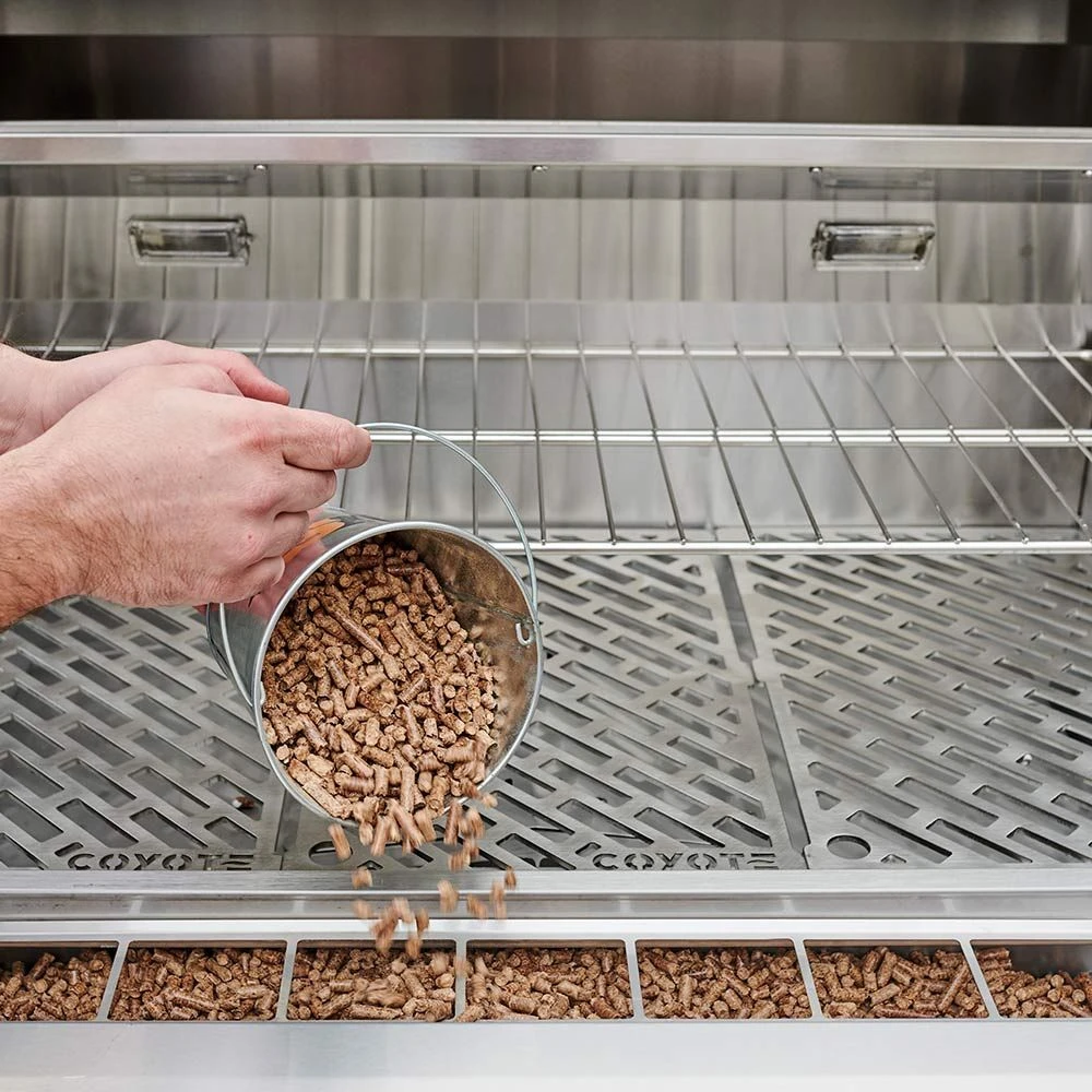 Coyote Stainless Steel Built-In Pellet Grill, 36-Inch (C1P36) 5 Coyote Stainless Steel Built-In Pellet Grill, 36-Inch (C1P36) - Image 3