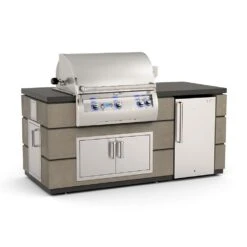 Fire Magic 77-Inch Outdoor Kitchen Island With 30-Inch Echelon Gas Grill, Refrigerator And Doors 12 Fire Magic 77-Inch Outdoor Kitchen Island With 30-Inch Echelon Gas Grill, Refrigerator And Doors -Weber Store e660ng 660s dlscl a 04 23 1