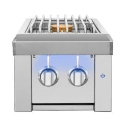 American Made Grills AMG-ESTSB2 Estate Built-In Double Side Burner With LED Lights -Weber Store estsb2 a 04 21 1