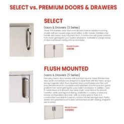 Fire Magic 115-Inch Outdoor Kitchen Island With 36-Inch Aurora Gas Grill, Power Burner, Refrigerator And Doors -Weber Store fm outdoor kitchen components