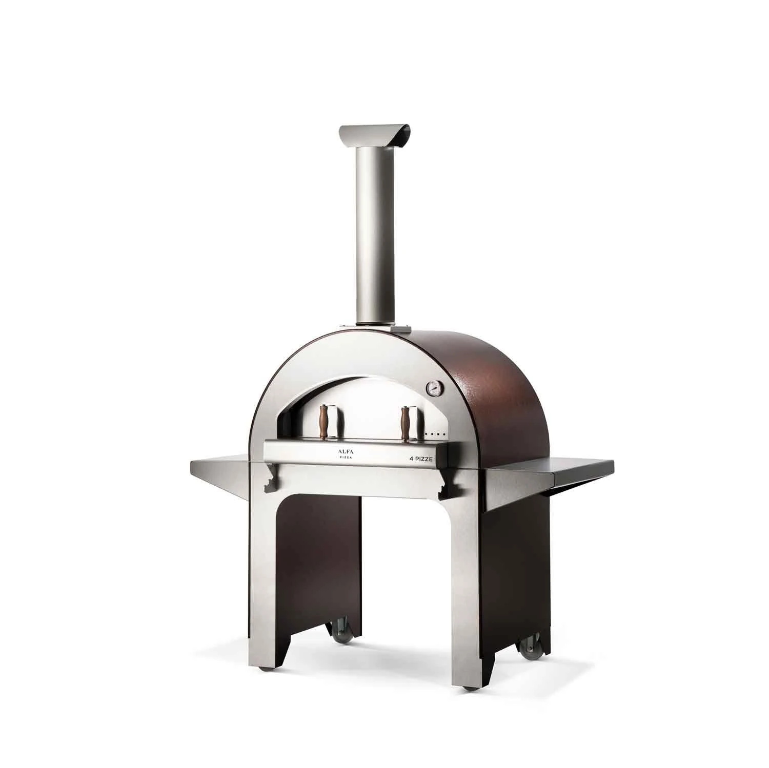 Alfa FX4PIZ-LRAM 4 Pizze 31-Inch Wood-Fired Pizza Oven On Base 3 Alfa FX4PIZ-LRAM 4 Pizze 31-Inch Wood-Fired Pizza Oven On Base