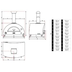 Alfa FXBRIO Brio 27-Inch Countertop Dual Fuel Pizza Oven -Weber Store fxbrio groa u bf brio sbl spec a 02 21