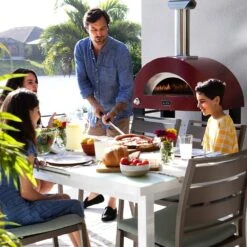 Alfa FXBRIO-NER Brio 27-Inch Dual Fuel Pizza Oven On Cart -Weber Store fxbrio ner ls b 03 22