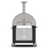 Alfa 2 Pizze 38-Inch Ardesia Gray Gas Pizza Oven On Black Cart 2 Alfa 2 Pizze 38-Inch Ardesia Gray Gas Pizza Oven On Black Cart -Weber Store fxcl 2p ggra u bf 2p ner a 05 23
