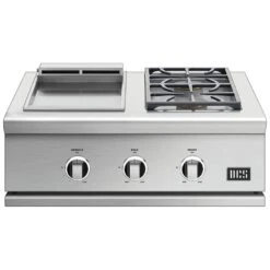 DCS GDSBE1-302 Series 9 30-Inch Built-In Double Side Burner And Griddle Combo -Weber Store gdsbe1 302 config a 05 23 1
