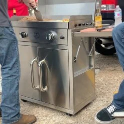 Le Griddle Big Texan Freestanding Dual Fuel Gas Griddle -Weber Store gee75 gfcart75 c 05 23