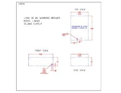 Lynx L30WD-1 Warming Drawer, 30x11.5-Inch 9 Lynx L30WD-1 Warming Drawer, 30x11.5-Inch -Weber Store l30wd 1 specs b