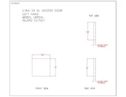 Lynx LDR24 Professional Access Door, 23.625x23.375-Inch