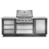 Napoleon Oasis 100 Outdoor Kitchen Bundle With BI32SS Grill -Weber Store oasis100 bi32ss config a 06 22