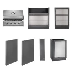 Napoleon Oasis 100 Outdoor Kitchen Bundle With BI32SS Grill 9 Napoleon Oasis 100 Outdoor Kitchen Bundle With BI32SS Grill -Weber Store oasis100 bi32ss config b 06 22 1