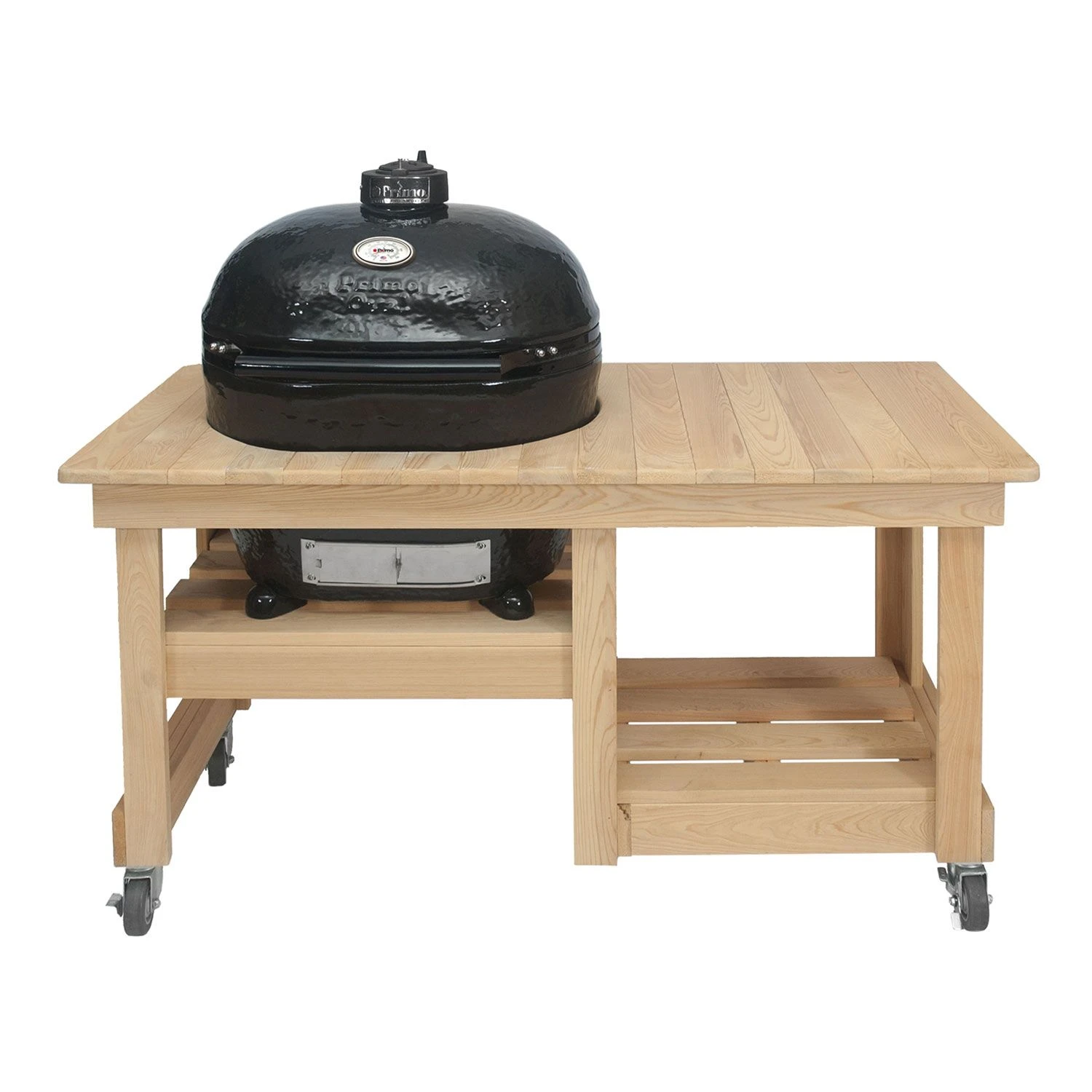 Primo CXLH-612 Extra Large Oval Ceramic Charcoal Kamado Grill, Countertop Cypress Table 3 Primo CXLH-612 Extra Large Oval Ceramic Charcoal Kamado Grill, Countertop Cypress Table