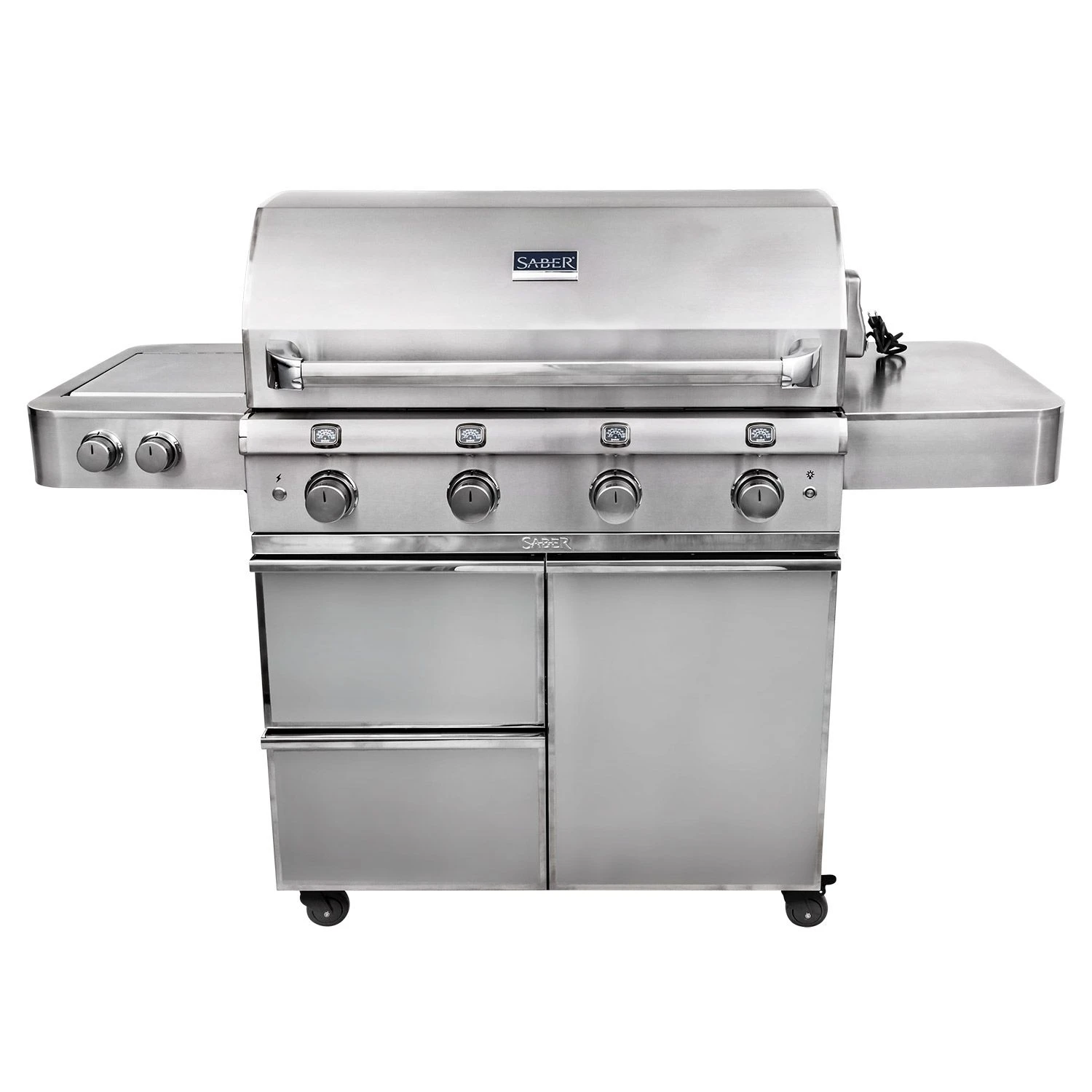 Saber R67SC0917 4-Burner Elite Freestanding Infrared Grill With Rotisserie & Side Burner, 40-Inches 3 Saber R67SC0917 4-Burner Elite Freestanding Infrared Grill With Rotisserie & Side Burner, 40-Inches