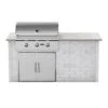 Coyote Ready-To-Assemble 6-Foot Outdoor Kitchen Island With 34-Inch C-Series Gas Grill & Access Doors (RTAC-G6) 1 Coyote Ready-To-Assemble 6-Foot Outdoor Kitchen Island With 34-Inch C-Series Gas Grill & Access Doors (RTAC-G6) -Weber Store rtac g6 bw c2c34lp cda2431 a 06 22