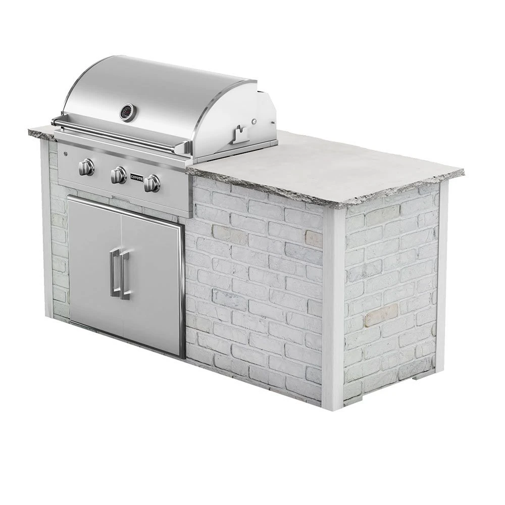 Coyote Ready-To-Assemble 6-Foot Outdoor Kitchen Island With 34-Inch C-Series Gas Grill & Access Doors (RTAC-G6) 5 Coyote Ready-To-Assemble 6-Foot Outdoor Kitchen Island With 34-Inch C-Series Gas Grill & Access Doors (RTAC-G6) - Image 3