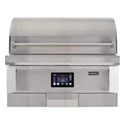 Coyote Ready-To-Assemble 8-Foot Outdoor Kitchen Island With 36-Inch Pellet Grill, 21-Inch Refrigerator & Storage Drawer (RTAC-G8-W) -Weber Store rtac g8 w a 09 21