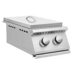 Summerset SIZSB-2-CART-SIZ-SB2BK Sizzler Series Double Side Burner For Cart Grills -Weber Store sizsb2 b 01 20 1