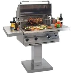 Solaire AGBQ-30 30-Inch Deluxe Grill With Rotisserie On Bolt-Down Post -Weber Store sol agbq 30 bdp a 07 20 1