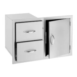 Summerset SSDC2-30 Access Door & Double Drawer Combo, 30-Inch -Weber Store ssdc2 30 2 a 01 20