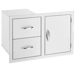 Summerset SSDC2-30 Access Door & Double Drawer Combo, 30-Inch