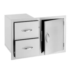 Summerset SSDC2-33 Access Door & Double Drawer Combo, 33-Inch -Weber Store ssdc2 33 2 a 01 20