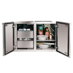 Summerset SSDP-36DC Double Drawer Dry Storage Pantry With Enclosed Cabinet, 36-Inch