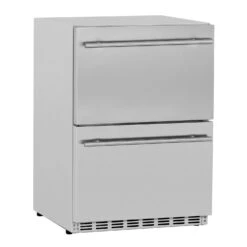 Summerset SSRFR-24DR2 Deluxe Outdoor Refrigerator Drawers, 5.3 Cubic Feet -Weber Store ssrfr 24dr2 b 01 20