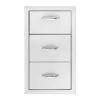 Summerset SSTDC-17 Vertical Double Drawer & Paper Towel Holder Combo, 17.75x30.325-Inch -Weber Store sstdc 17 d 01 20