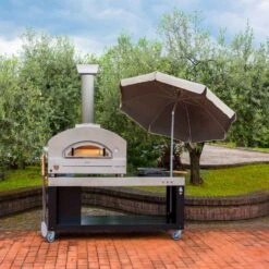 Alfa Stone Medium 40-Inch Countertop Gas Pizza Oven -Weber Store stone ls