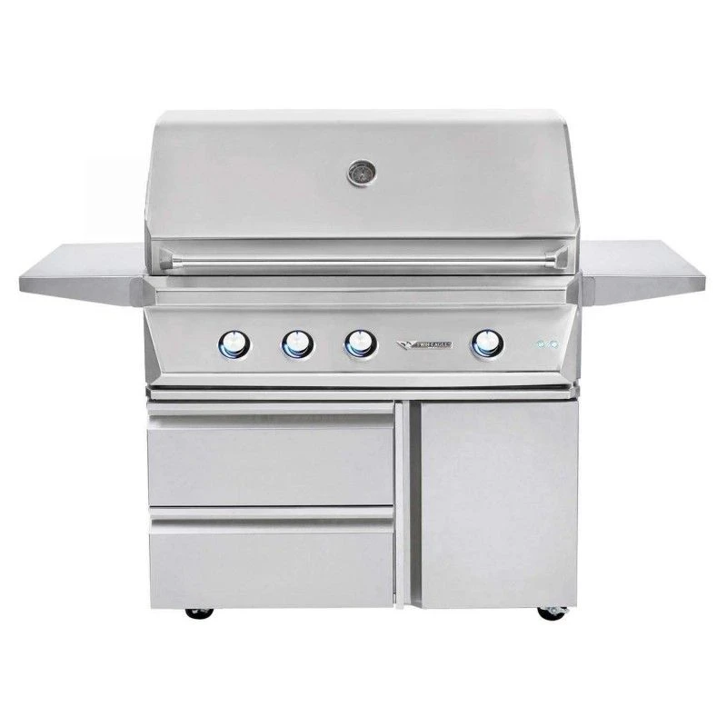 Twin Eagles TEBQ42-C 42-Inch Gas Grill On Cart With Drawers And Door 3 Twin Eagles TEBQ42-C 42-Inch Gas Grill On Cart With Drawers And Door