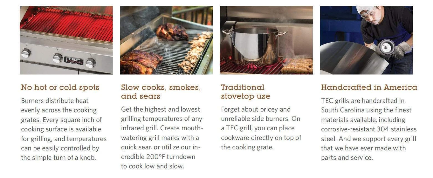 TEC Patio 2 FR Freestanding Infrared Gas Grill On Cabinet Pedestal, 44-Inches 8 TEC Patio 2 FR Freestanding Infrared Gas Grill On Cabinet Pedestal, 44-Inches - Image 6