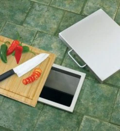 Twin Eagles TETC Trash Chute With Bamboo Cutting Board