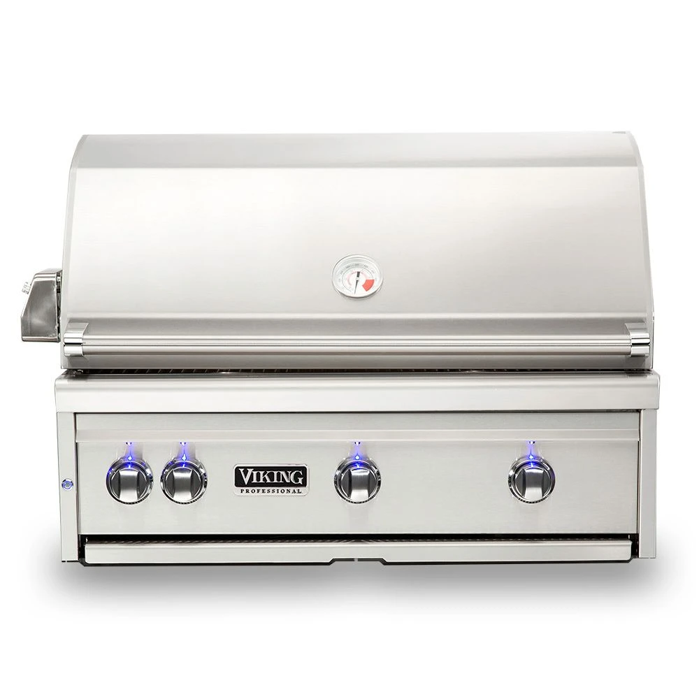 Viking 5 Series Stainless Steel Built-In Gas Grill With ProSear Burner & Rotisserie, 36-Inch (VQGI536) 3 Viking 5 Series Stainless Steel Built-In Gas Grill With ProSear Burner & Rotisserie, 36-Inch (VQGI536)